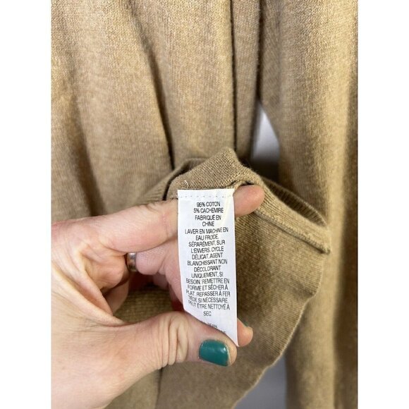 L.L. Bean Sweater Mens Pullover Cotton Cashmere Blend Sweater Size Mediu… - Picture 4 of 9